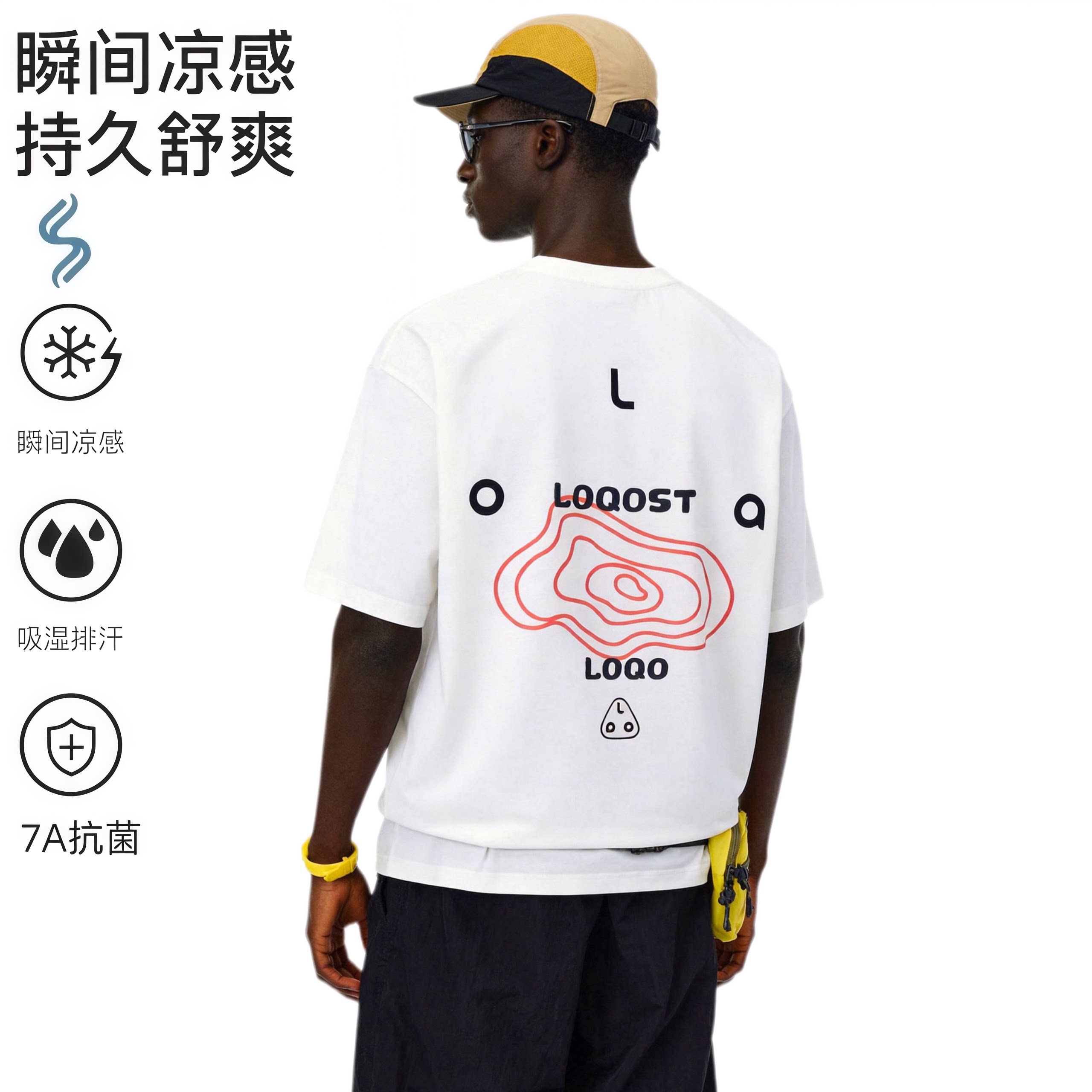 夏季凉感速干7A抗菌运动半袖tT恤