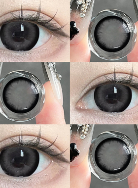 JON亚裔混血芭比黑糖牛乳美瞳新款半年抛可爱学生隐形眼镜大直径Z