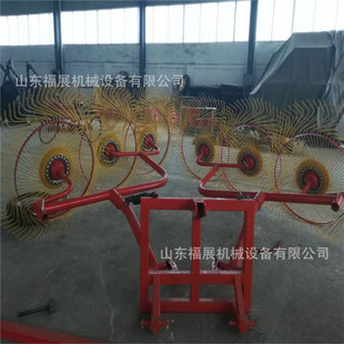液压折叠搂草机  旋转牵引式搂草机 八盘挂式侧面指盘式搂草机