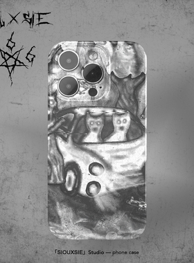 Siouxsie超现实抽象暗黑适用苹果15proMax手机壳iPhone14/13/12小众菲林硬壳7plus/11个性xsmax亮面imd软壳