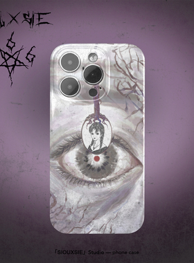 Siouxsie抽象眼睛超现实适用iPhone15proMax苹果13手机壳艺术14plus菲林iPhone12磨砂11高级感xsmax创意个性