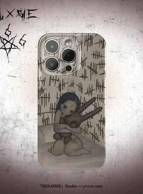 Siouxsie暗黑孤单少女怪诞插画手机壳适用iPhone15promax保护套苹果14pro创意12亮面imd软壳11亚文化7/8小众