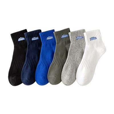 袜子男士中筒袜春秋季纯棉