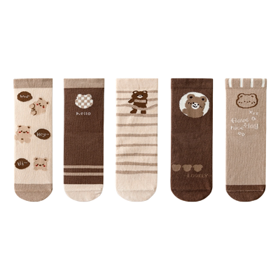 俞兆林女童袜子春秋款纯棉无骨袜