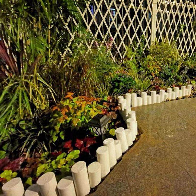 实木栅栏碳化防腐木护栏花园户外木围栏花坛装饰木桩庭院菜园篱笆