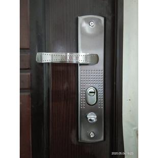 防盗门把手门配件实心手柄锁具配件执手锁面板拉手235孔距通用型