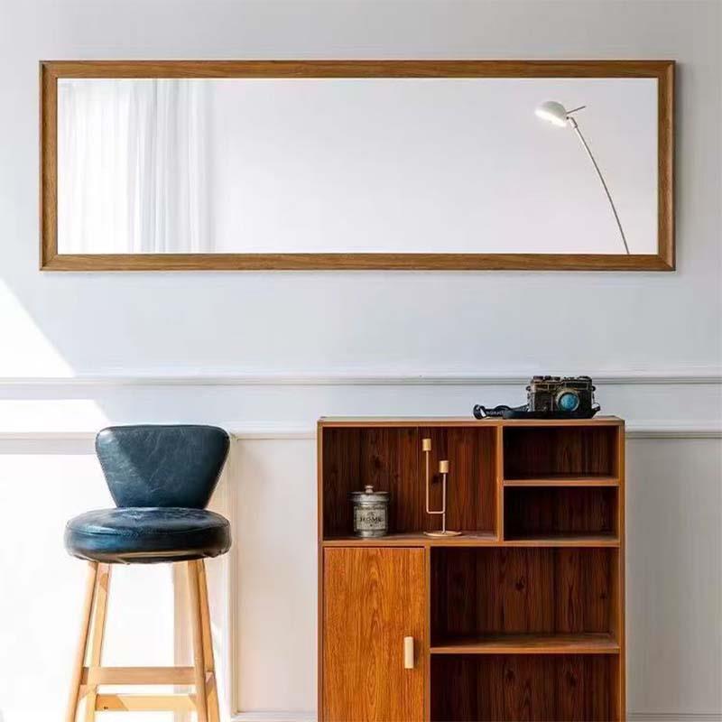 创意镜子横挂墙全身镜家用化妆镜入户玄关试衣镜装饰壁挂镜子横版