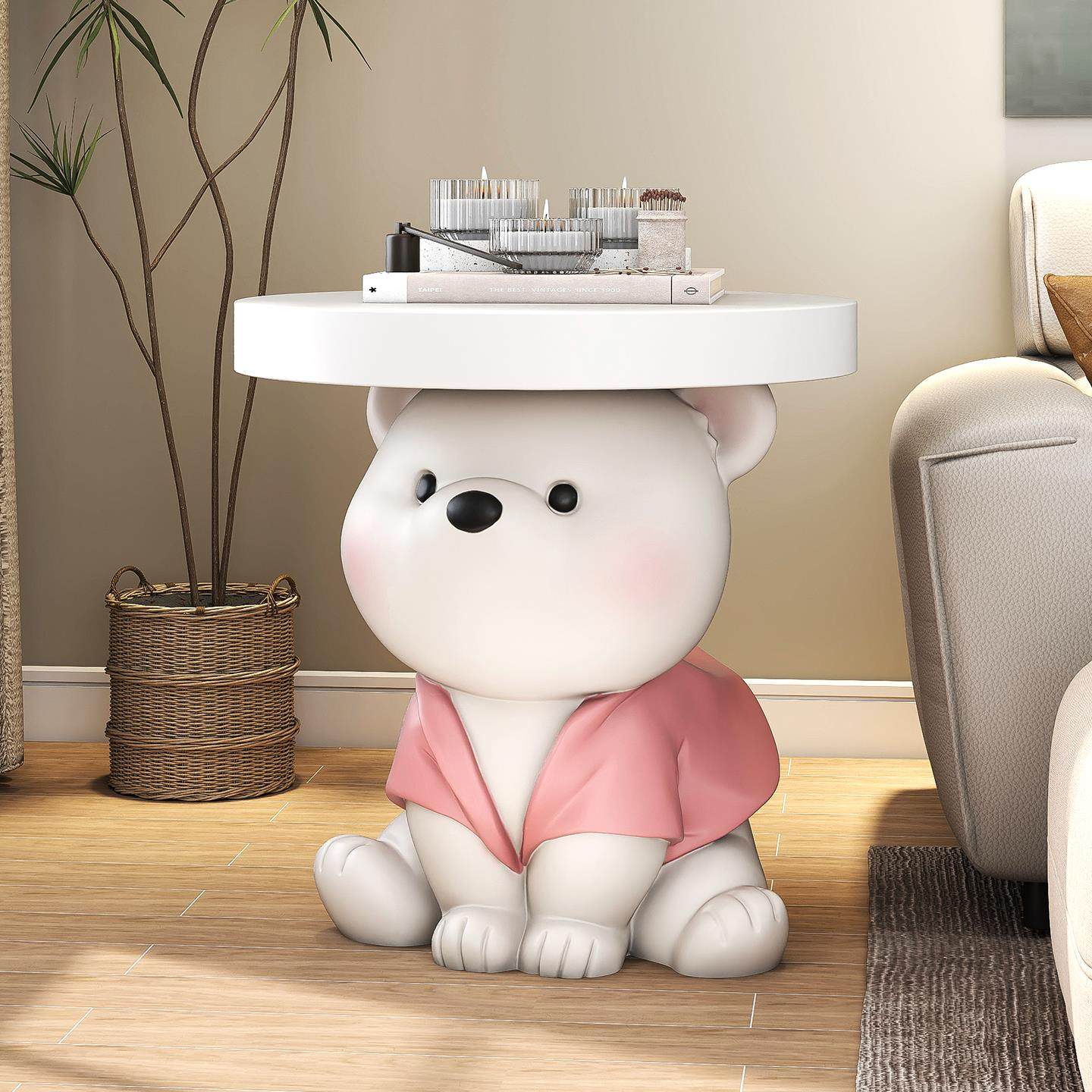 大型熊落地摆件家居装饰品茶几床边托 托盘电视柜沙发旁动物乔迁,家居饰品,落地摆件,淘宝优惠券,粉丝福利购,淘宝优惠卷