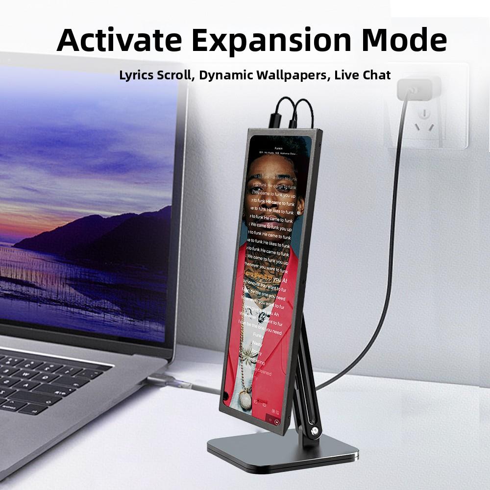 机箱副屏11英寸条形屏触摸14寸4KHDMI桌搭机箱温控小型长条带鱼屏