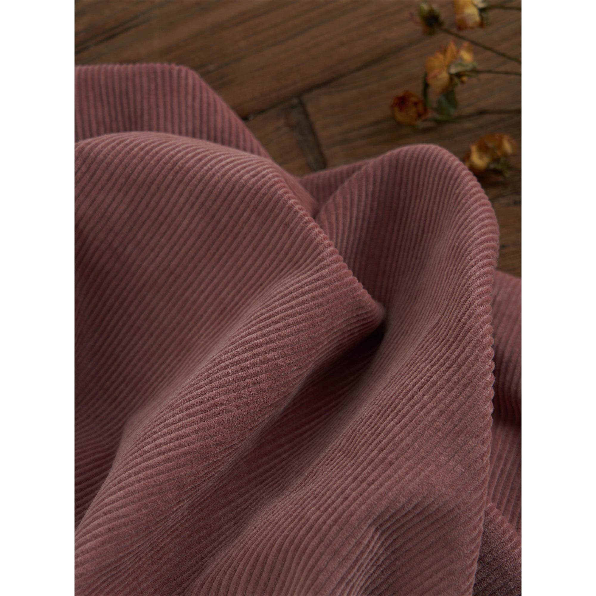 [粉粉]秋冬加厚水洗棉粉灯芯绒风衣夹克裤子背心服装面料