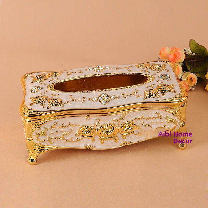 欧式纸巾盒家用客厅抽纸盒创意个性潮流餐桌纸抽KTV高档轻奢摆件,收纳整理,纸巾盒,淘宝优惠券,粉丝福利购,淘宝优惠卷