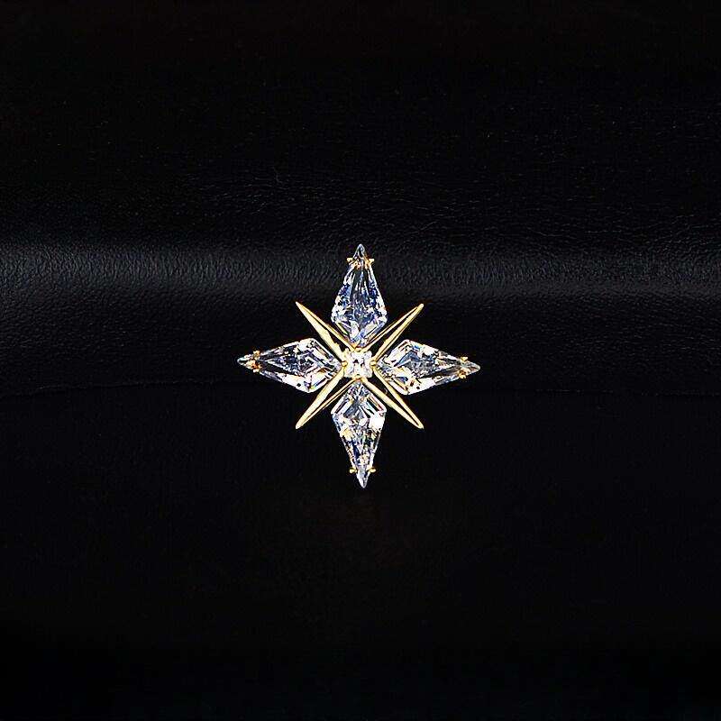 英国设计师LMKL星光胸针镀真金高档精致徽章胸花高级感男女款别针