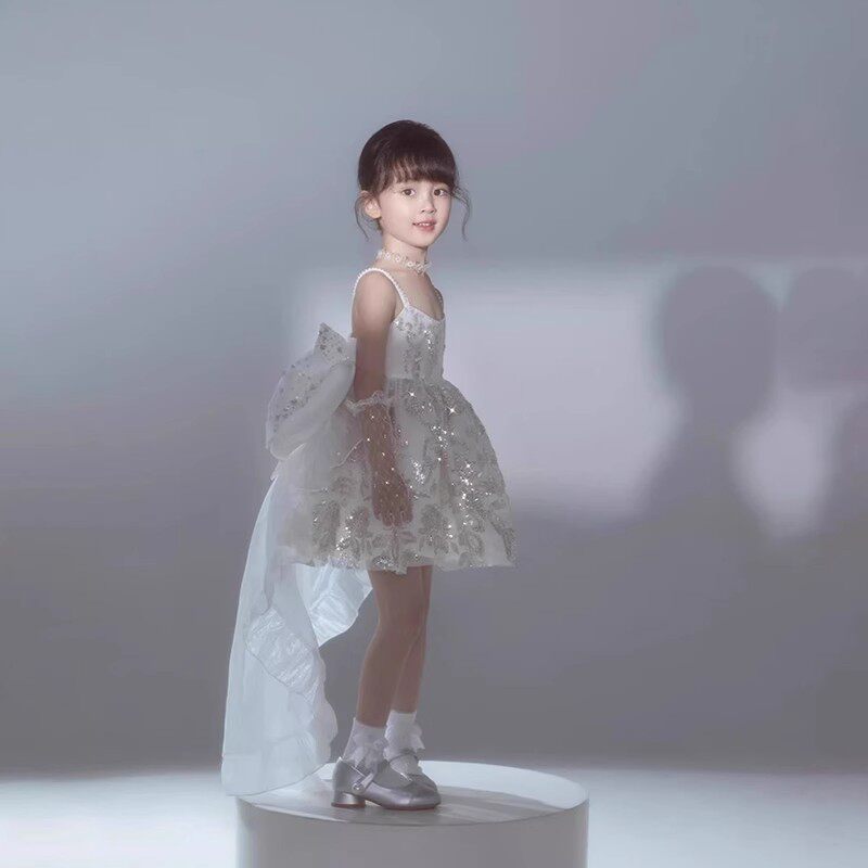 法国G·T女童生日公主裙礼服八音盒高端礼服2026新款花童连衣裙