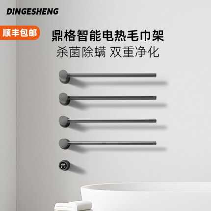 Dingesheng智能电加热毛巾架预埋式暗装卫生间家用极简浴巾烘干架