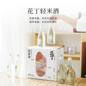 花丁轻米酒农家自酿糯米酒甜味米露小包装酒酿醪糟6度甜米酒6瓶装