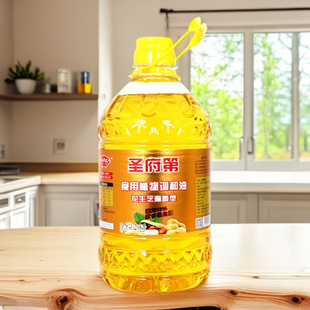 包邮圣府第2.5升花生油调和油一级家用商用油整箱桶装食用油批发