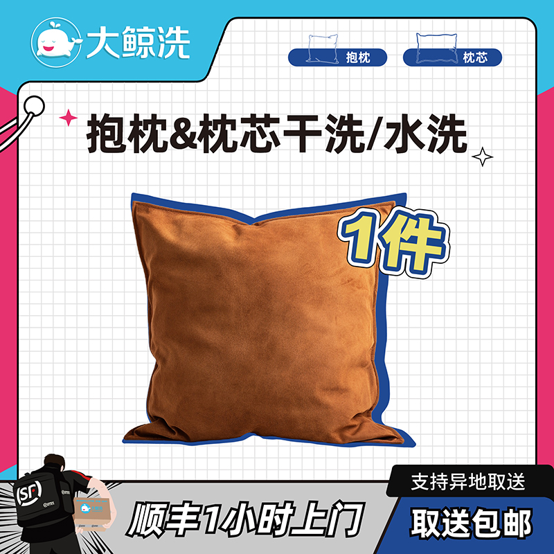 大鲸洗 家纺 枕芯1个清洗 顺丰上门取送包邮