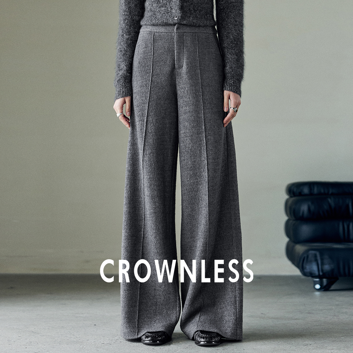 微A阔腿、前后立体挺缝、可调节MINI腰袢