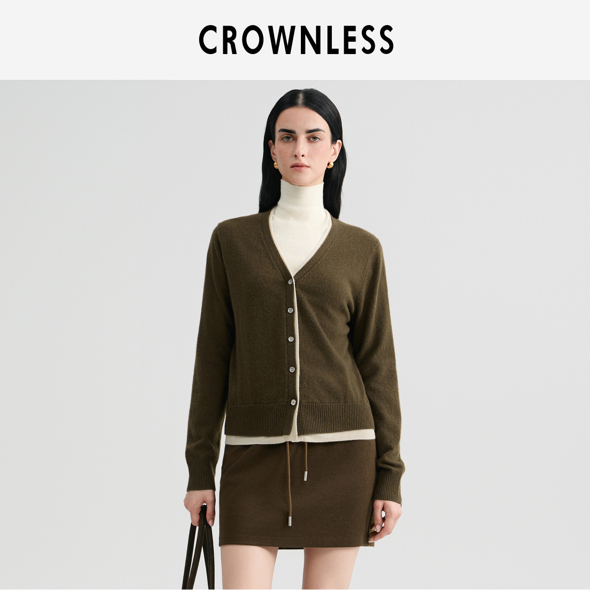 智性M1U风100%柔绒羊毛纱针织衫