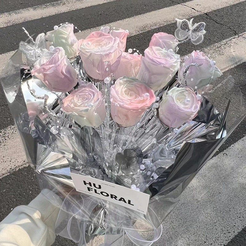 新永生花人鱼姬玫瑰花束仿真香y皂花儿童节送女朋友闺蜜毕业生日,节庆用品/礼品,香皂花,淘宝优惠券,粉丝福利购,淘宝优惠卷