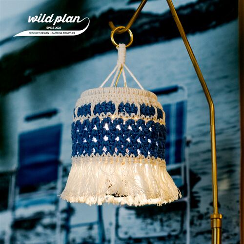 新Wild plan 复古灯罩棉线棉绳户C外Goalzero适配手工编织居家露