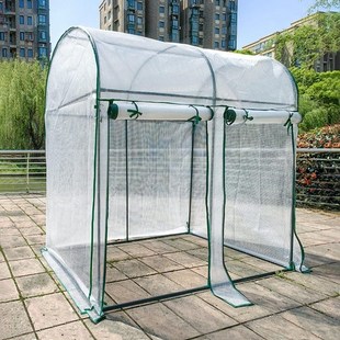 新植物温室花房防风防雨户外花园暖房保温罩O家用冬庭院阳光园艺