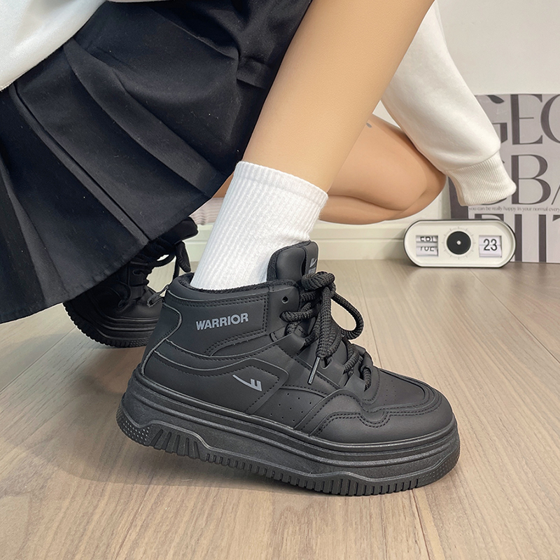 回力厚底加绒板鞋女款2025新款