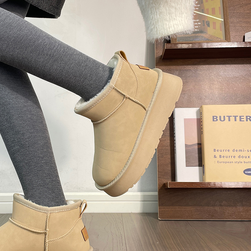 回力2025冬季新款加绒加厚雪地靴