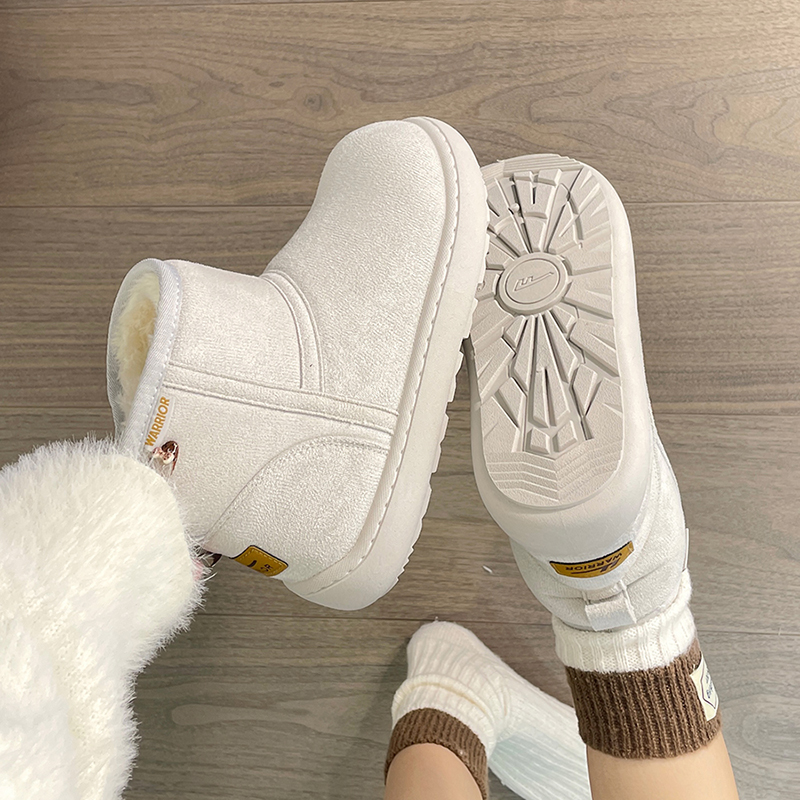 回力毛绒雪地靴女冬季新款