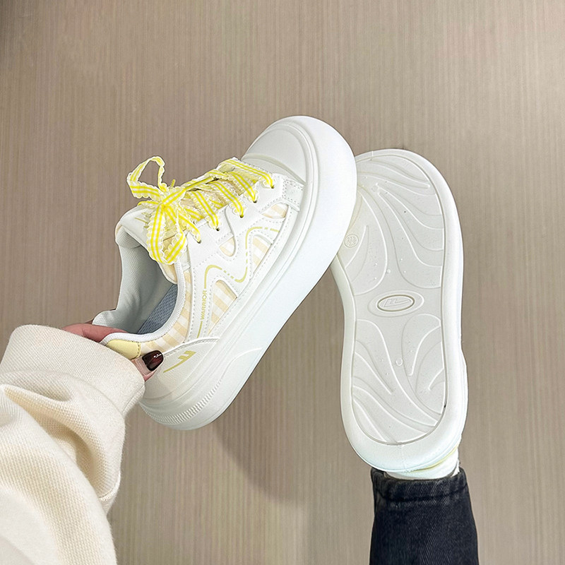 回力厚底小白鞋女2026新款增高交叉绑带休闲板鞋小个子,女鞋,休闲板鞋,淘宝优惠券,粉丝福利购,淘宝优惠卷