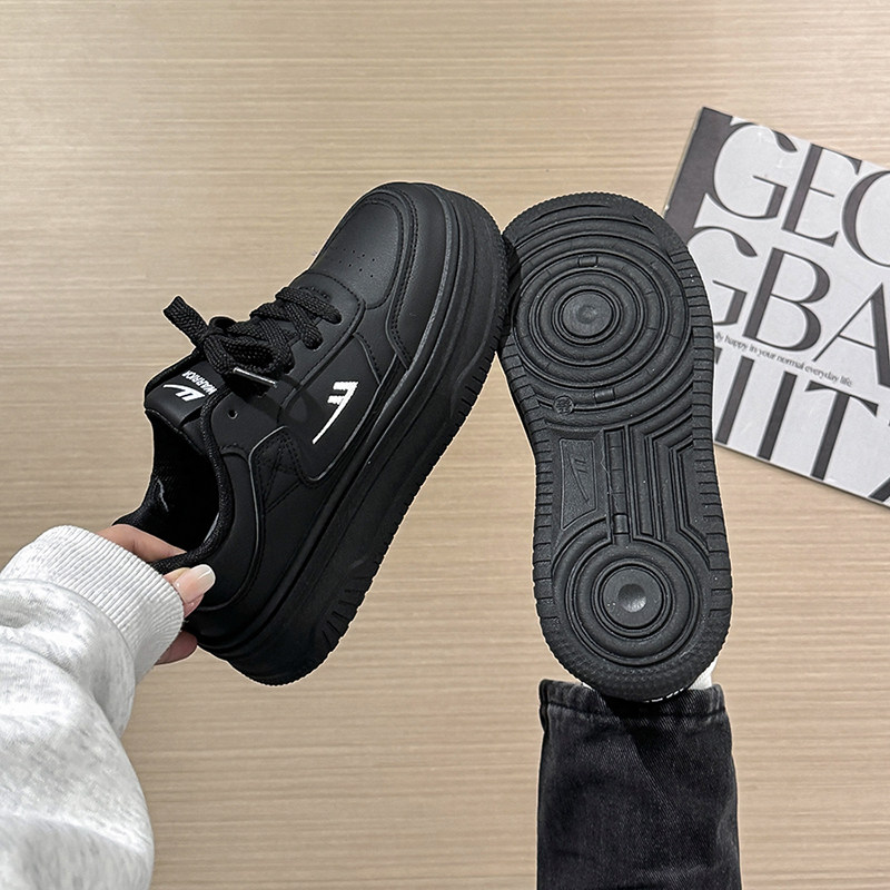 回力黑色板鞋女2026春季新款厚底鞋子学生休闲鞋小众高级感小黑鞋,女鞋,休闲板鞋,淘宝优惠券,粉丝福利购,淘宝优惠卷