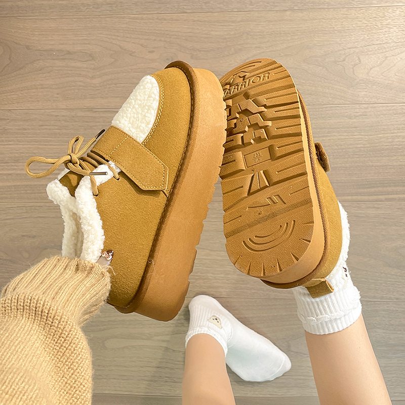 回力冬季新款女鞋内增高雪地靴