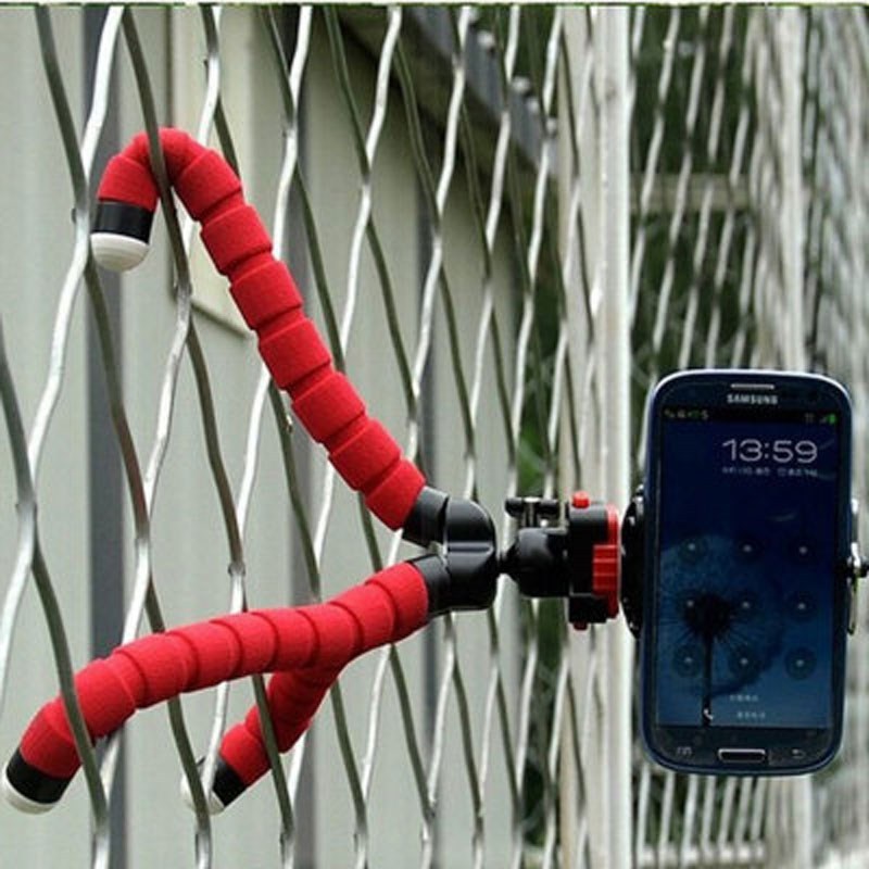 网红Mini Flexible Sponge Octopus Tripod  iPhone Xiaomi Huawe