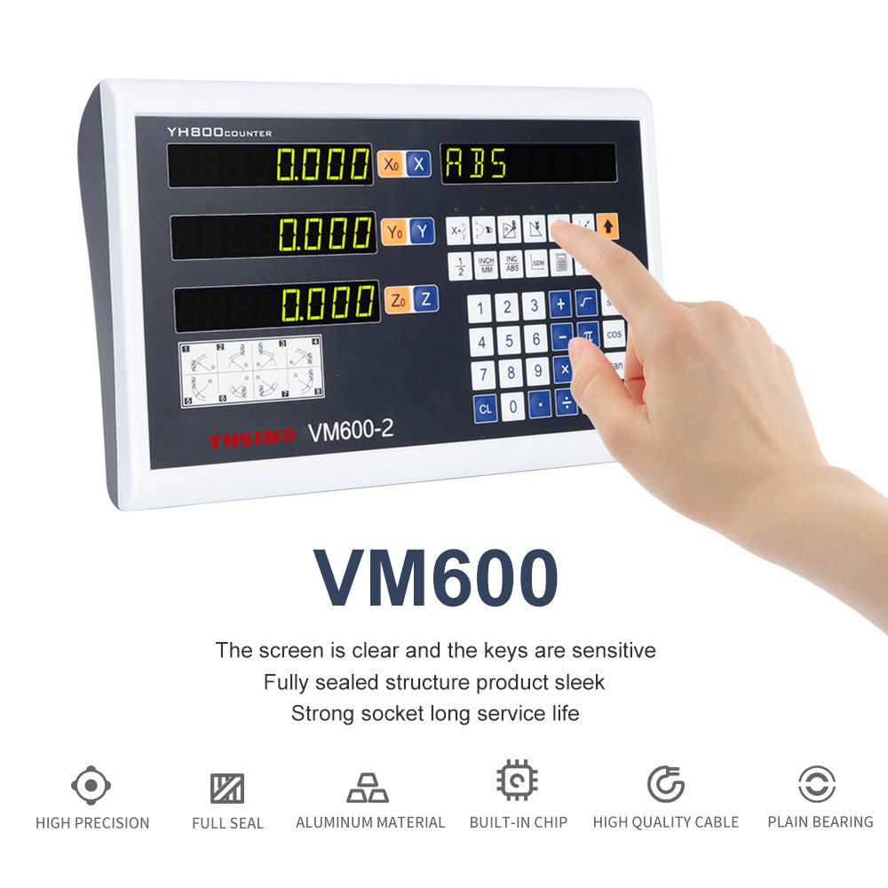 VM600数显表高精度KA300位移传感器通用铣床车床磨床光栅尺