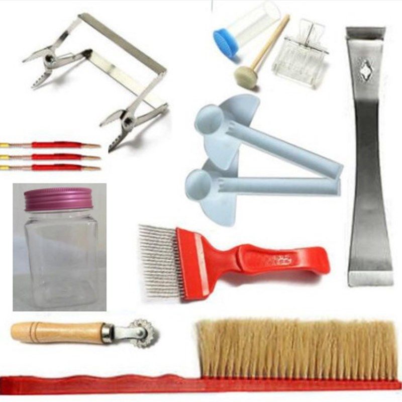 养蜂工具/用具 养蜂11件套起刮刀蜂扫针式刀提脾夹王笼埋线器