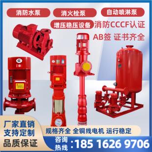 消防水泵高压消防泵控制柜室内消火栓泵消防喷淋泵增压稳压泵 立式