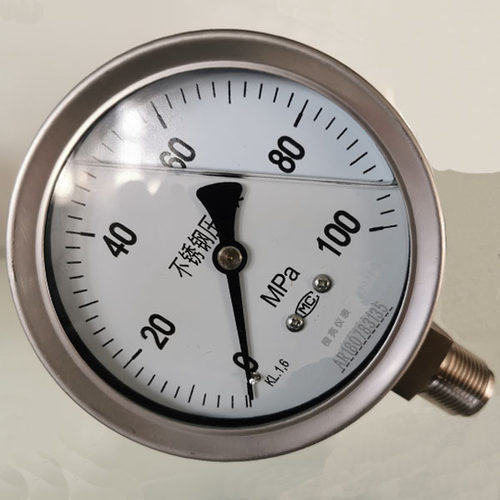 Y-100BFZ YN-150B 不锈钢耐震压力表 1.0/1.6级 0-100MPA 80 包邮