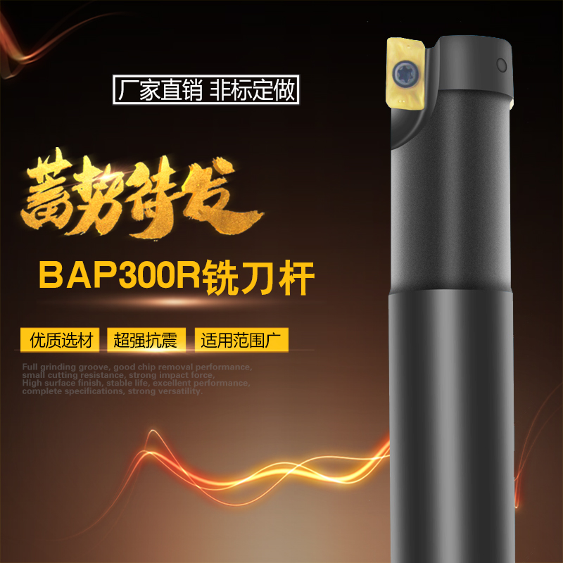 BAP300R-D21/22/直5-mm方肩直角铣刀杆-厂家U2销-支持非标定做