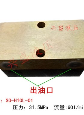 双向液压锁S0-H8L-J8 H10 15 20L管式油缸支腿保压平衡阀液压锁