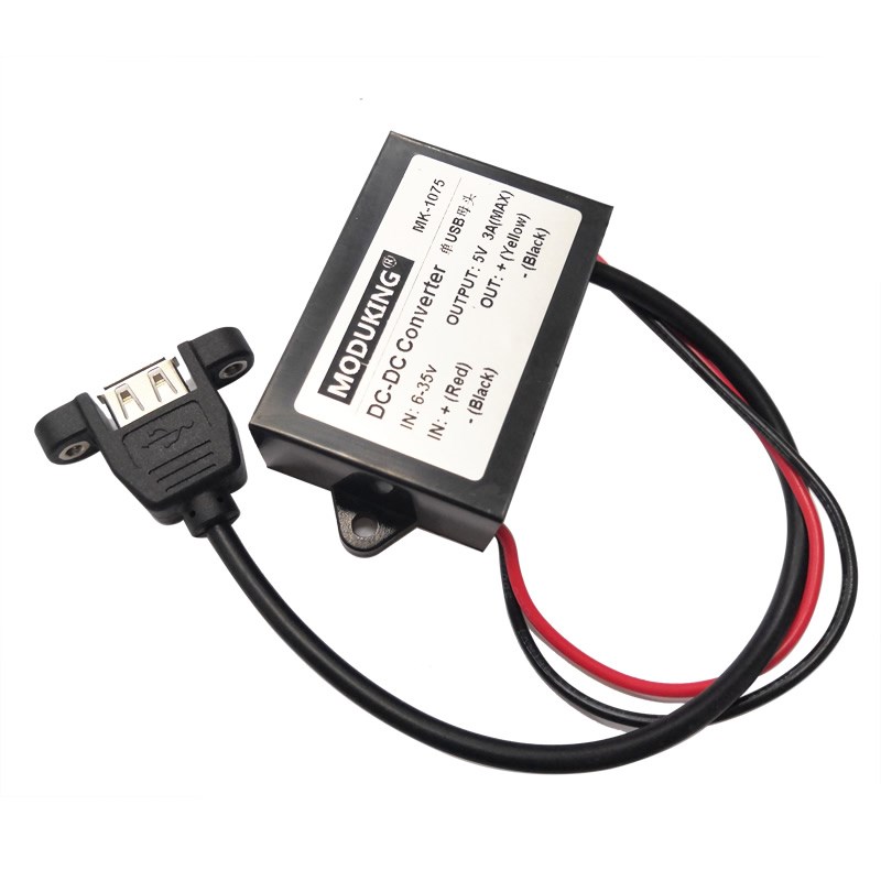 48V/24Vf/12V转5V3A单双USB车载电源转换器DCDC降压手机充电降压