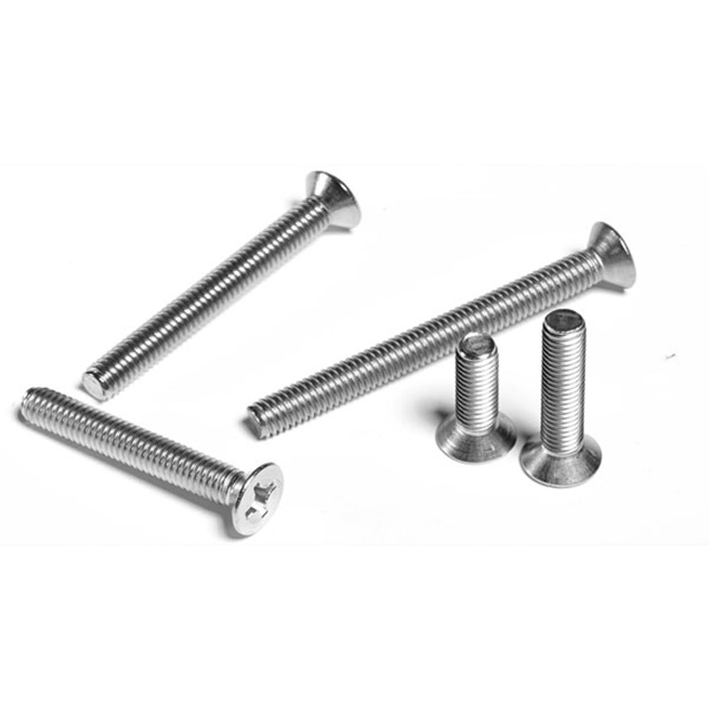 304不锈钢十字沉头螺丝大号平头门锁机螺钉螺栓大全M1M2M4M5M6M8