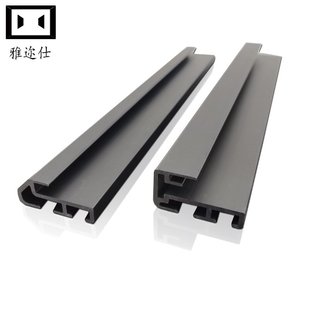 铝条圆角钢化玻璃抽画灯箱铝型材 发光广告挂墙海报框抽画式