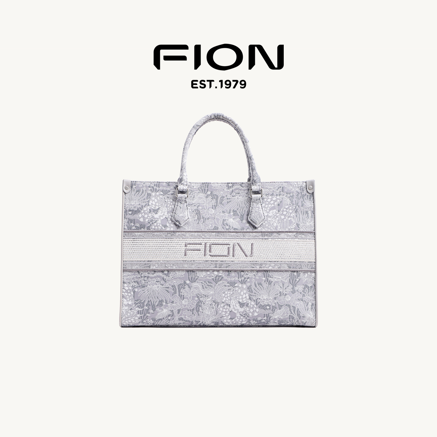 Fion/菲安妮巧锦托特包秋冬新款女包大容量包轻奢通勤单肩手提包