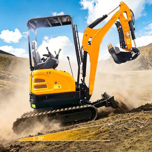 HT20U微290型挖掘跨境出带口全地形履式农用机挖机源头工厂