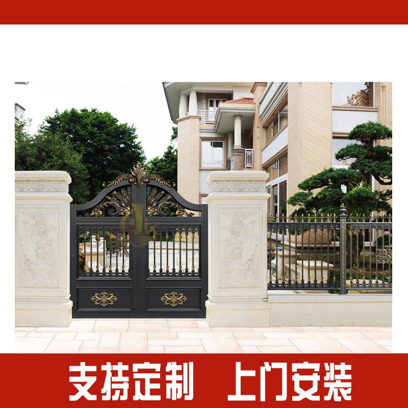 平欧式铝艺别墅大门铝艺铁艺电动移入双庭院门农MAGA-102村开院子