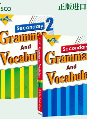 正版 新加坡中学英语教辅 测试 语法与词汇 备考AEIS Grammar & Vocabulary 英文原版 新加坡Casco出版