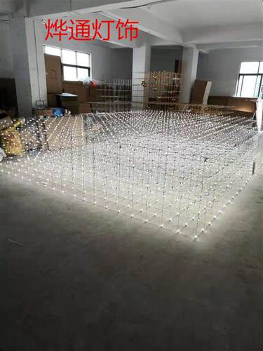 大型钢线吊灯售楼部大厅商场展示厅挑空层挑高酒店大堂定制吊灯
