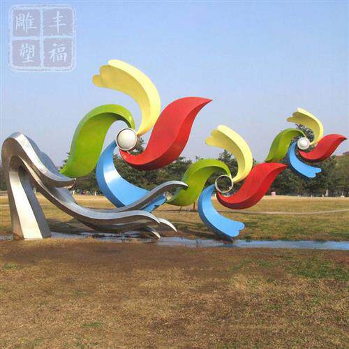 大型不锈钢蝴蝶雕塑户外不锈钢抽象动物造型公园绿地摆件