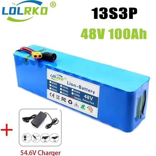 48v???13S3P 100000mah 18650?????????綯???峵??BMS
