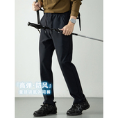 户外高弹力防风抗皱运动登山冲锋裤 锦氨重磅休闲长裤 男2025秋冬季
